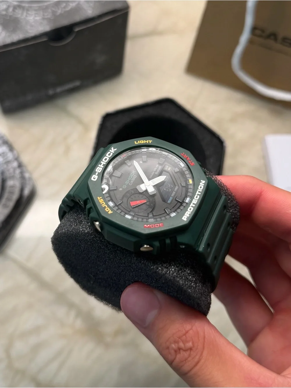 G-Shock Men's Green and Black Rugged Sport Watch